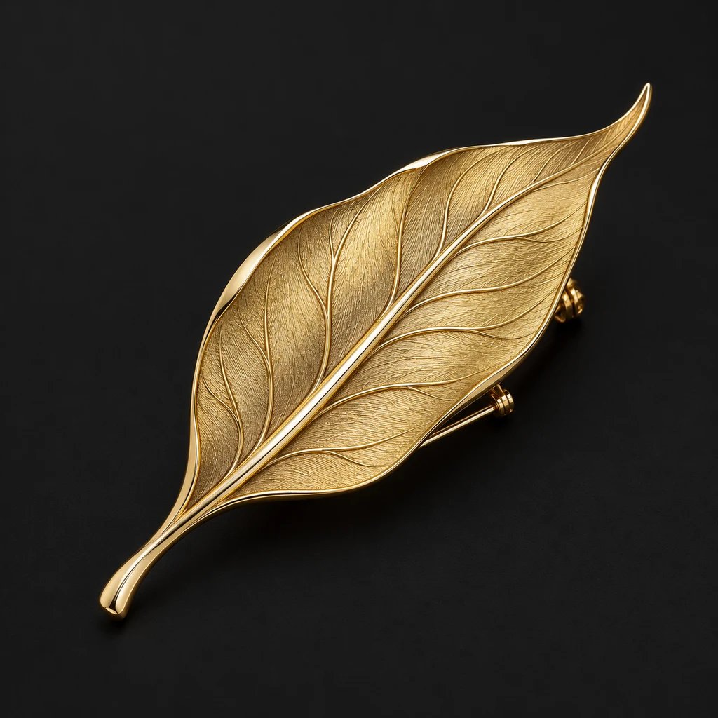 Leaf brooch